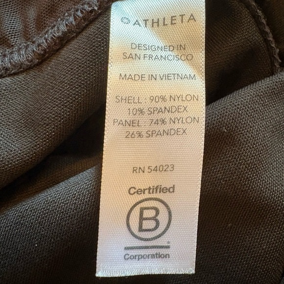 Athleta Women's Headlands Hybrid Moto Tight Leggings Zip Ankle Pockets Black 0 - Picture 8 of 11